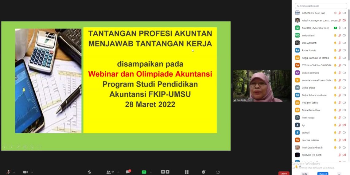 Program Studi Pendidikan Akuntansi Gelar Webinar dan Olimpiade Akuntansi Nasional